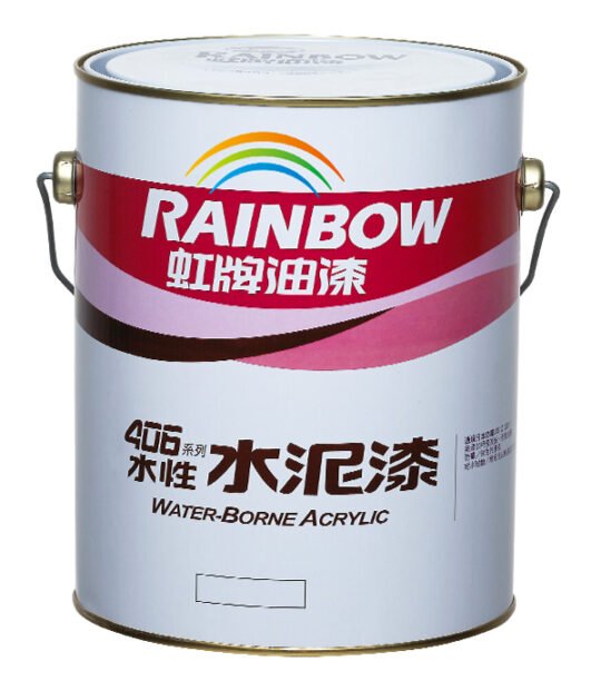 虹牌406 有光水性水泥漆